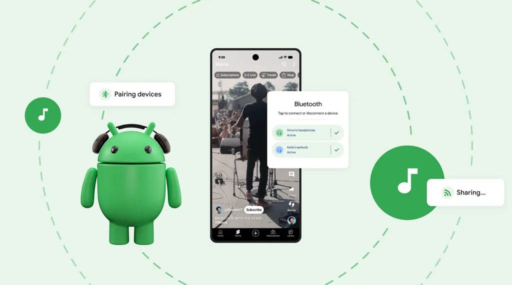 Android 16 Updates Audio Share for Two-Earbud Connections