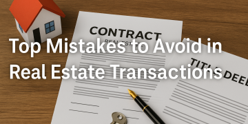 Top Mistakes to Avoid in Real Estate Transactions