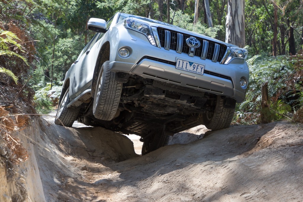 Toyota Prado off-road action