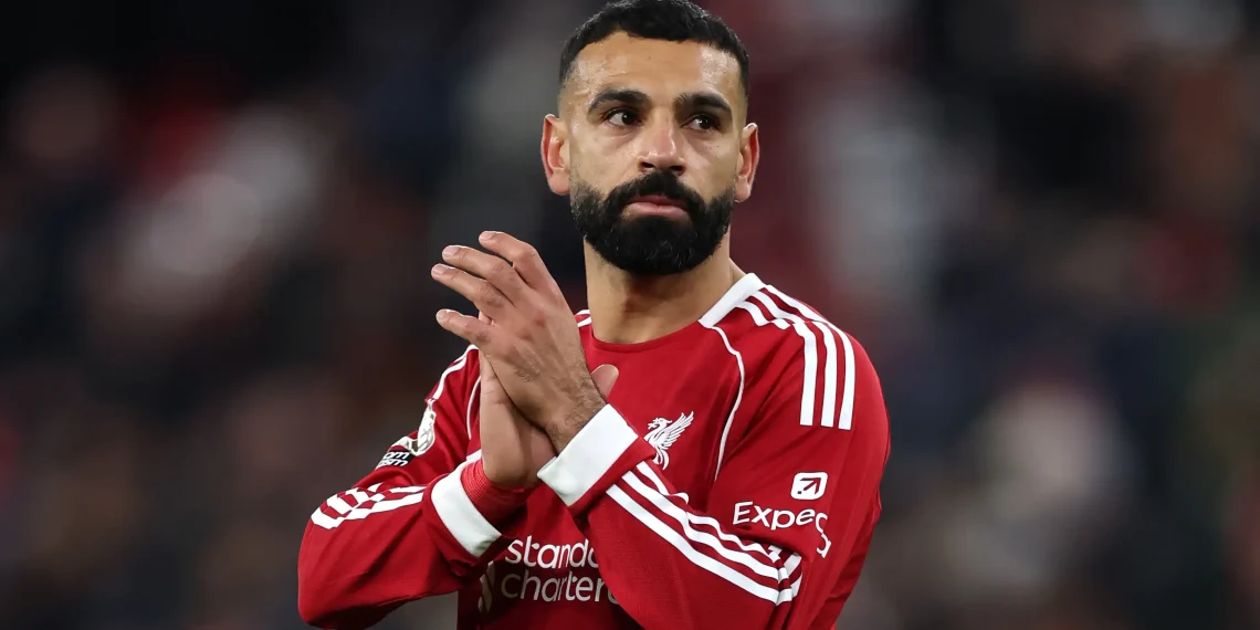Mohamen Salah in a Liverpool jersey