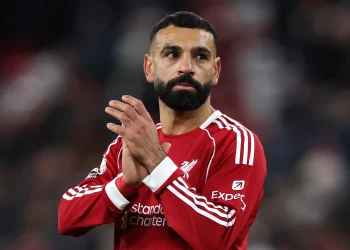 Mohamen Salah in a Liverpool jersey