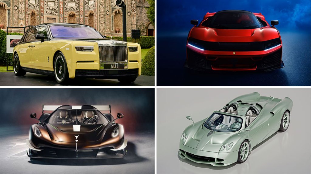 Collection of hypercars representing most expensive cars 2025