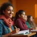 students attending a lecture