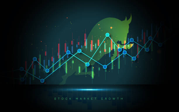 Stock market growth illustration depicting bullish trends for long-term tech investors