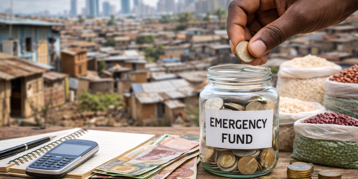 Building an emergency fund on a low income in Africa using small savings, mobile money, and household budgeting
