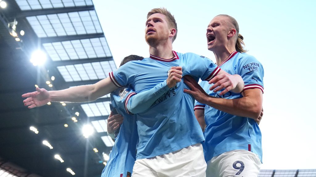 Haaland and De Bruyne's iconic celebration