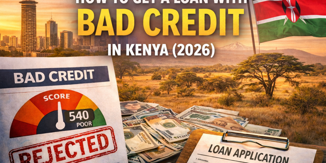 Loan application against Kenya's sunset backdrop