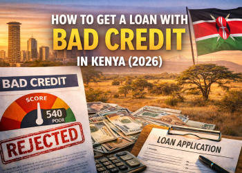 Loan application against Kenya's sunset backdrop