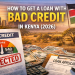 Loan application against Kenya's sunset backdrop