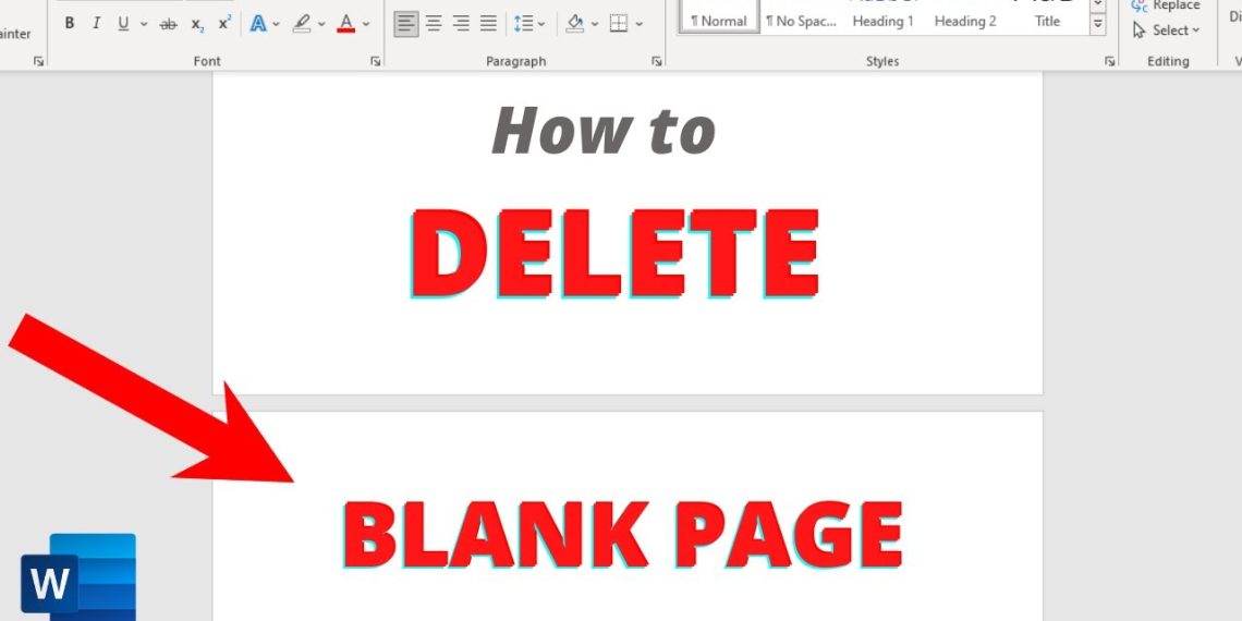 How to Delete a Page in Word