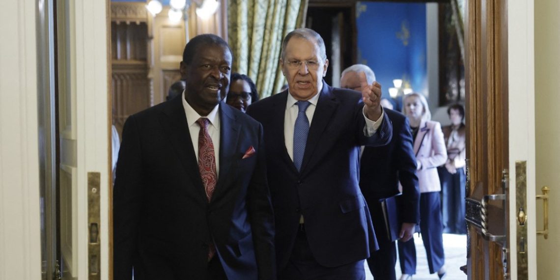 Musalia Mudavadi meets Sergey Lavrov during diplomatic talks in Moscow