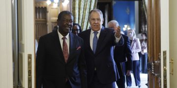 Musalia Mudavadi meets Sergey Lavrov during diplomatic talks in Moscow