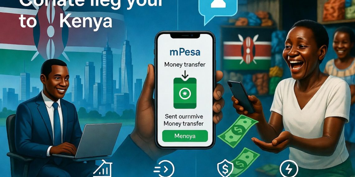 alt="Smart ways Kenyans abroad can send money home without losing value - professional sending funds instantly to M-Pesa wallet"