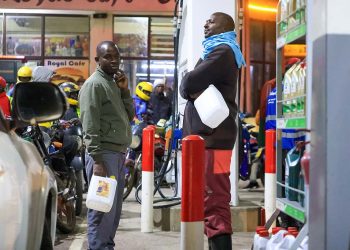 Kenyans queue at a Nairobi petrol station as fuel prices hit record highs in April 2026 after EPRA’s latest review