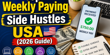 Top weekly paying side hustles USA 2026 guide earning money online and offline fast