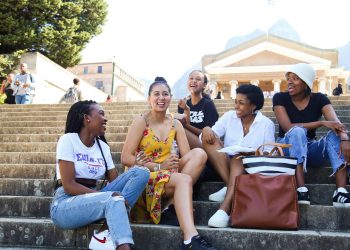 alt="African students studying in Canada on a vibrant university campus in 2026"