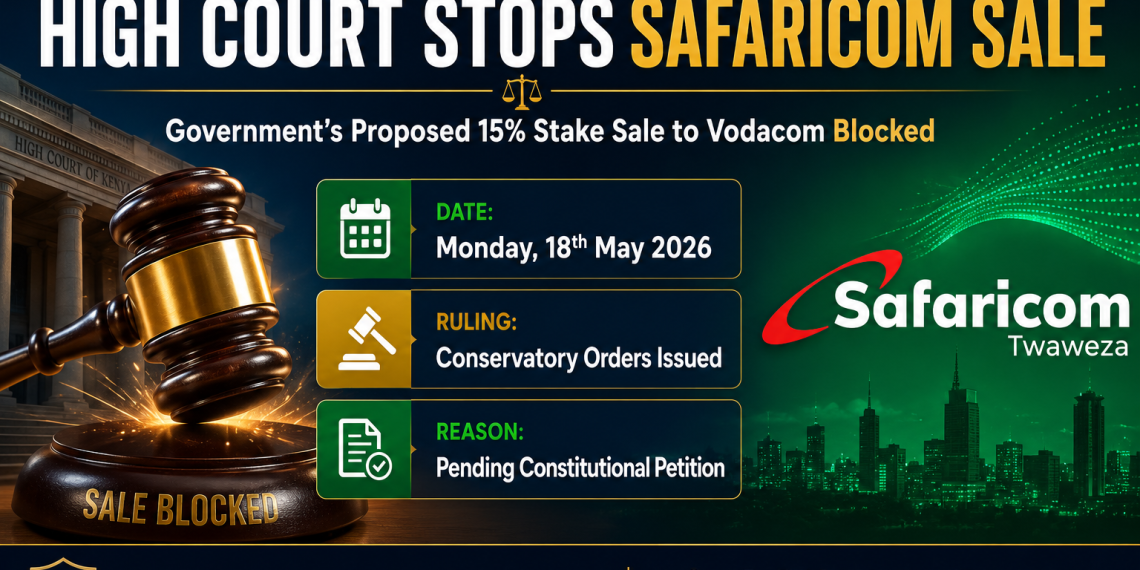 High Court Stops Govt Sale of 15% Safaricom Stake to Vodacom