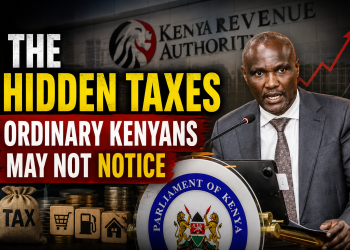 Featured image about hidden taxes in Kenya Finance Bill 2026 with KRA background.