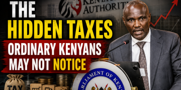 Featured image about hidden taxes in Kenya Finance Bill 2026 with KRA background.
