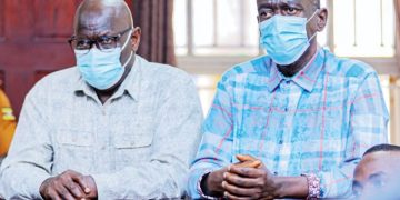 Dr Kizza Besigye in High Court during treason trial 2026