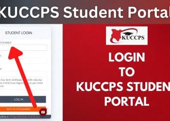 KUCCPS Student Portal 2026 - Login screen showing KCSE index number and application process for university placement in Kenya
