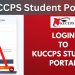 KUCCPS Student Portal 2026 - Login screen showing KCSE index number and application process for university placement in Kenya
