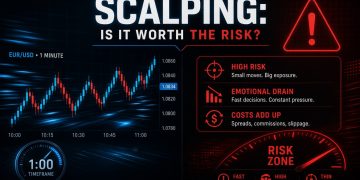 he truth about scalping – high risk costs and emotional pressure on 1-minute chart
