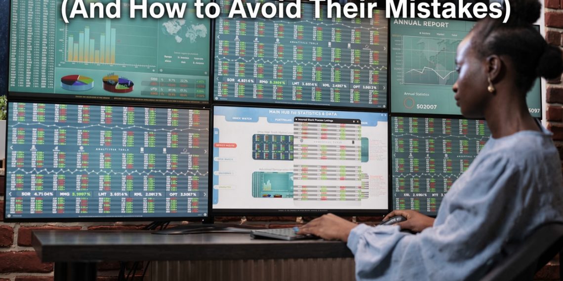 Why Most Forex Traders Lose Money (And How to Avoid Their Mistakes) – trader analyzing multiple screens