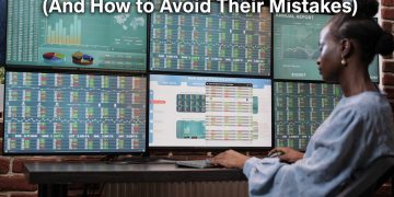 Why Most Forex Traders Lose Money (And How to Avoid Their Mistakes) – trader analyzing multiple screens
